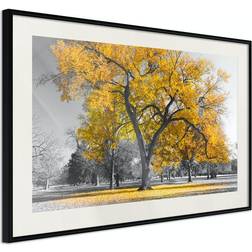 Arkiio Affisch Autumn in the Park (Gold) [Poster] 45x30 Poster